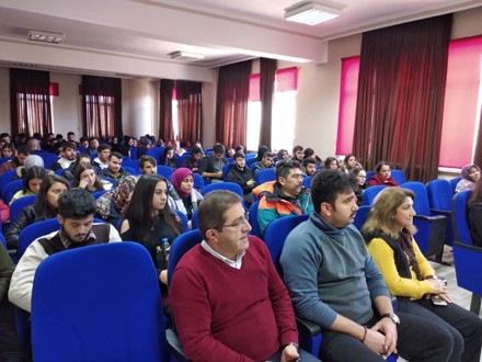 İlahiyatçı Yazar Ahmet Bulut Hocamız Yüksekokul Öğrencilerimize Konferans Verdi.